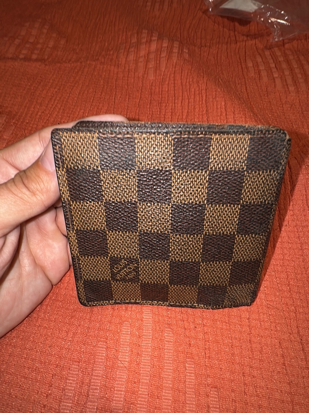 Louis Vuitton Brown Damier Canvas Bi-Fold Wallet
